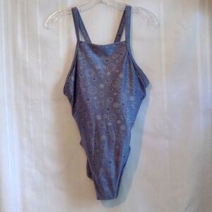 Women's size 14 Jantsen Gray swimsuit one piece